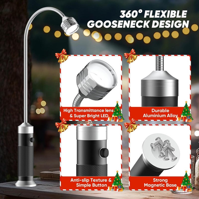 NESSTU Valentines Day Gifts for Him: Grill Master Gifts for Men Husband - Grill Lights for Outdoor Grill with Magnetic Base - Smoker Grilling Accessories - Mens Gifts for Valentines Day 2 Pack - Image 4